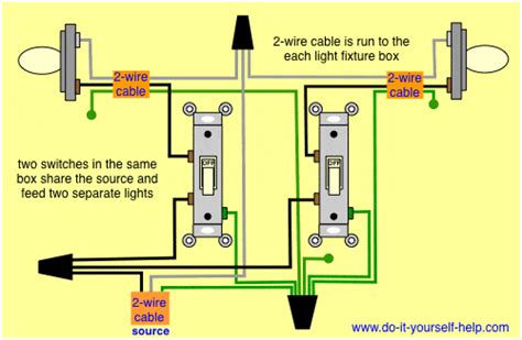 electric box with two switches wired but one doesn't work|2 switches in one box.